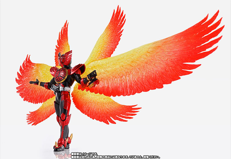 S.H.Figuarts 真骨彫製法『假面騎士OOO 鷹孔鷲聯組 （最終回Ver.）』華麗火焰羽翼特效再現最終決戰！
