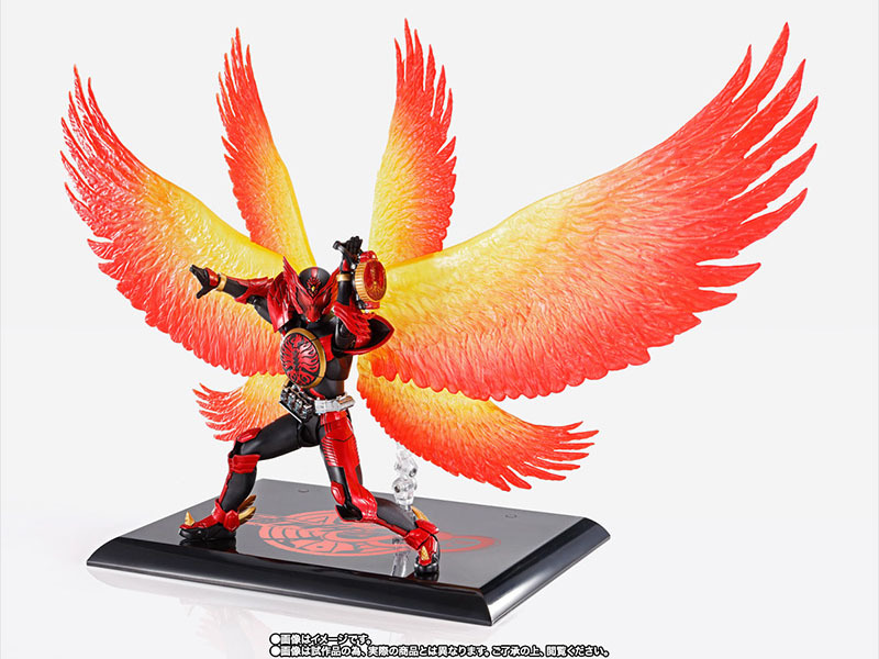 S.H.Figuarts 真骨彫製法『假面騎士OOO 鷹孔鷲聯組 （最終回Ver.）』華麗火焰羽翼特效再現最終決戰！