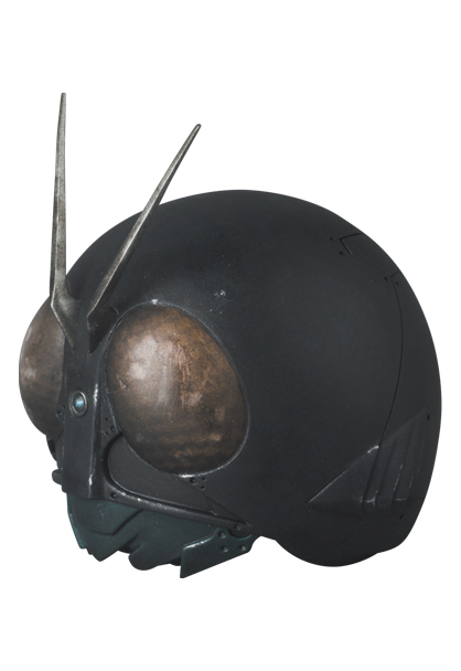 RAH『假面騎士第2+1號(新・假面騎士) 1/6比例可動人偶』附屬焦黑頭盔、大拇指比讚等配件