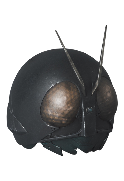 RAH『假面騎士第2+1號(新・假面騎士) 1/6比例可動人偶』附屬焦黑頭盔、大拇指比讚等配件