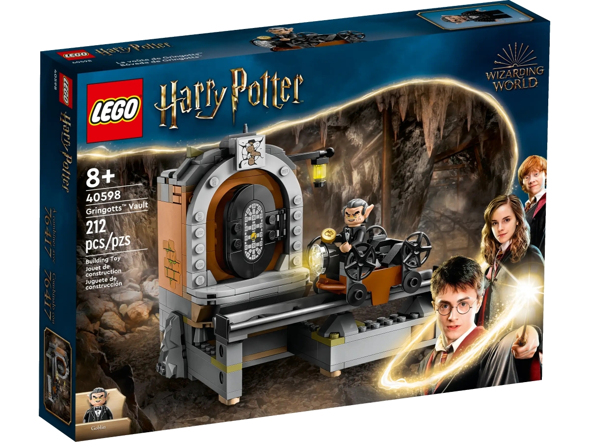 LEGO 40598《哈利波特》古靈閣金庫(Gringotts Vault)滿額禮 利用頂部投幣孔化身迷你存錢桶!