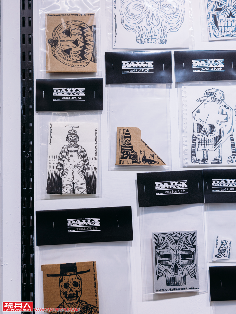 SKULL TOYS【DAILY SKETCH SHOW! 2023特展】at Paradise 現場報導