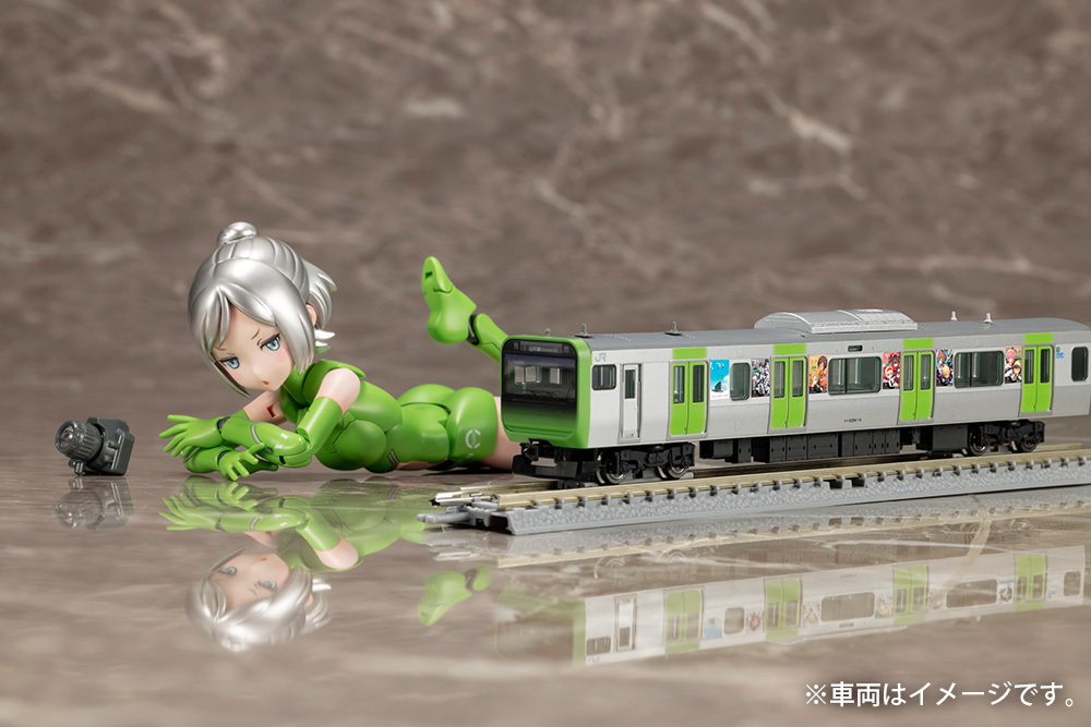 紀念壽屋創業 70 周年『女神裝置 SOL Hornet』與『先頭車博物館 E235系 山手線』推出合作限定版!