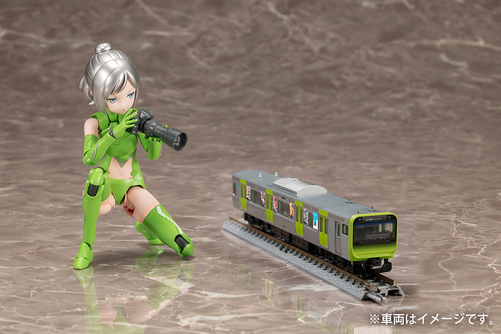 紀念壽屋創業 70 周年『女神裝置 SOL Hornet』與『先頭車博物館 E235系 山手線』推出合作限定版!