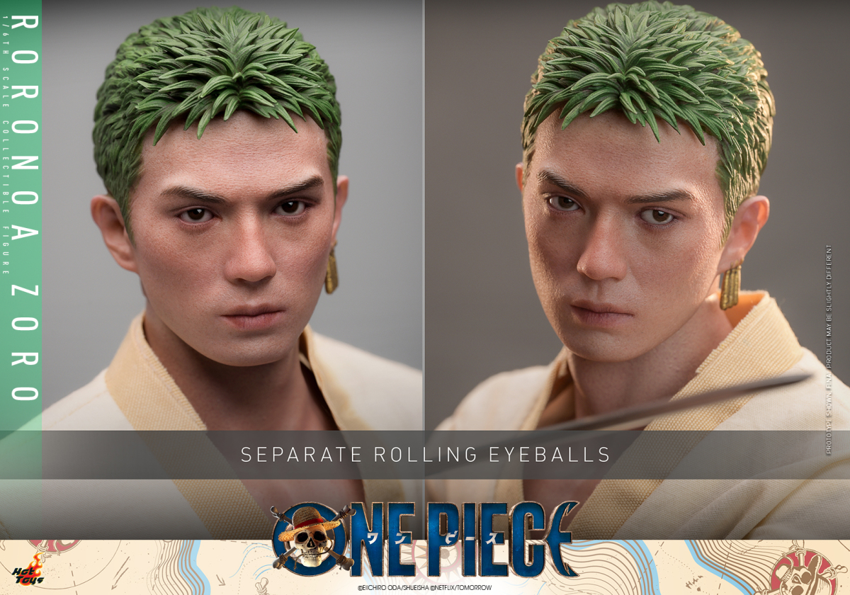 Hot Toys《航海王》真人版「羅羅亞·索隆」1/6 比例可動人偶 招牌三刀流戰鬥風格再現！