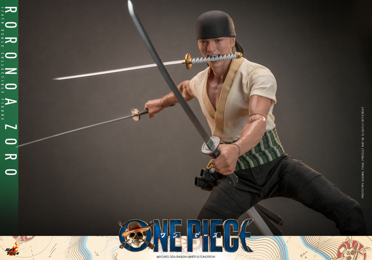 Hot Toys《航海王》真人版「羅羅亞·索隆」1/6 比例可動人偶 招牌三刀流戰鬥風格再現!