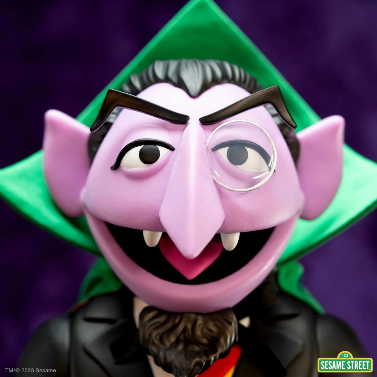 SUPER7 芝麻街 SuperSize「康納特伯爵」(Count Von Count)15 吋軟膠玩具