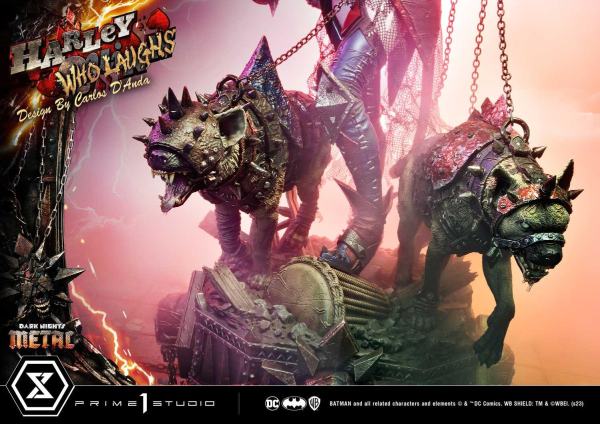 Prime 1 Studio《Dark Nights: Metal》大笑哈莉·奎茵(ハーレイ・クイン フー・ラフス)1/3 比例全身雕像 普通版/DX特典版