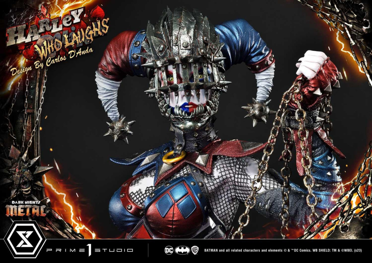 Prime 1 Studio《Dark Nights: Metal》大笑哈莉·奎茵(ハーレイ・クイン フー・ラフス)1/3 比例全身雕像 普通版/DX特典版