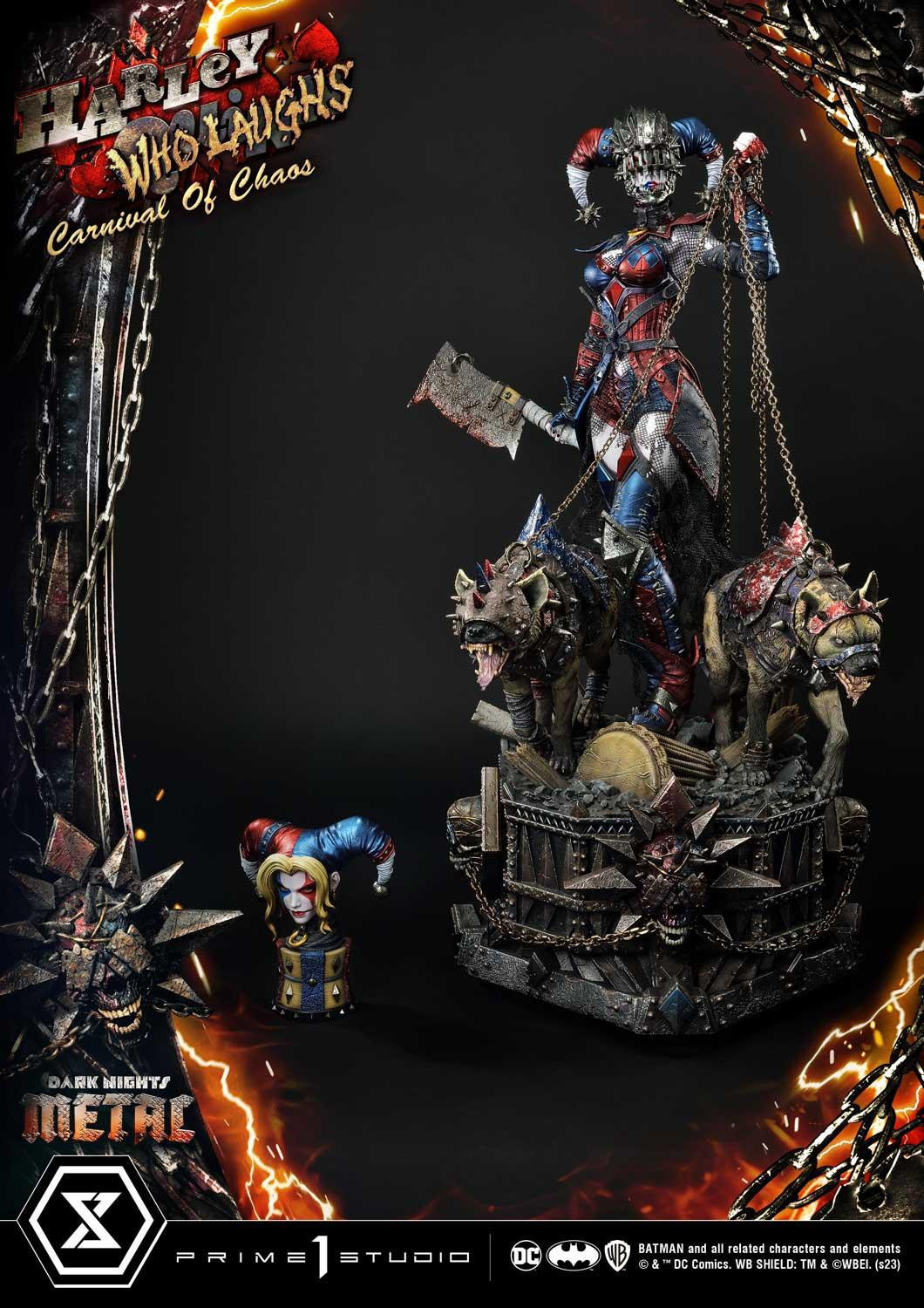 Prime 1 Studio《Dark Nights: Metal》大笑哈莉·奎茵(ハーレイ・クイン フー・ラフス)1/3 比例全身雕像 普通版/DX特典版