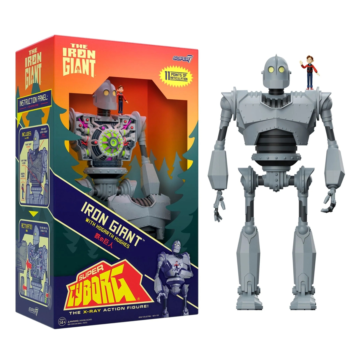 SUPER7 Super Cyborg 系列「鐵巨人」（The Iron Giant）11 吋可動人偶 