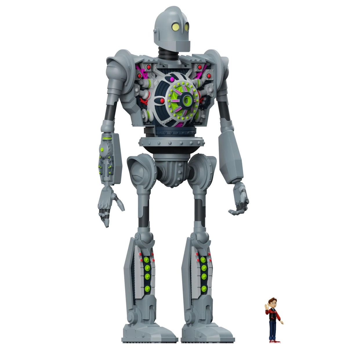 SUPER7 Super Cyborg 系列「鐵巨人」(The Iron Giant)11 吋可動人偶 拆開外裝甲一窺精密內構!