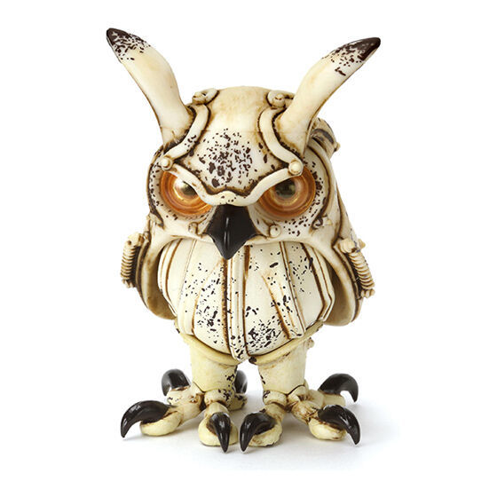 萬代「ART IN GASHAPON 松岡ミチヒロ02」轉蛋 刷上鏽蝕魅力的機械貓頭鷹改色再來！