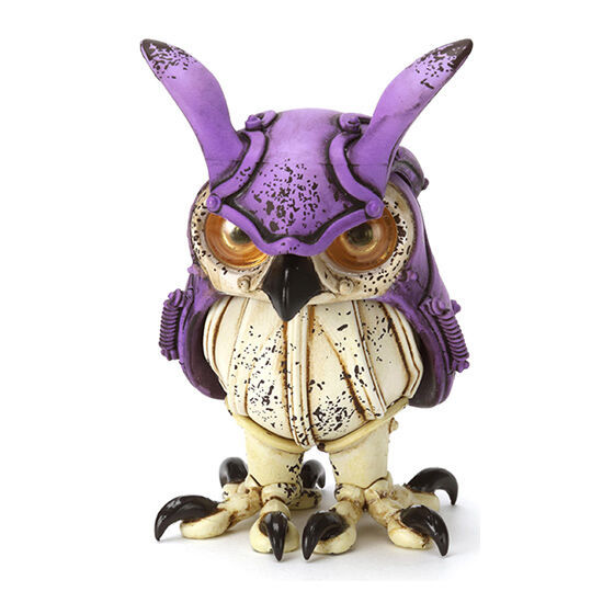 萬代「ART IN GASHAPON 松岡ミチヒロ02」轉蛋 刷上鏽蝕魅力的機械貓頭鷹改色再來！