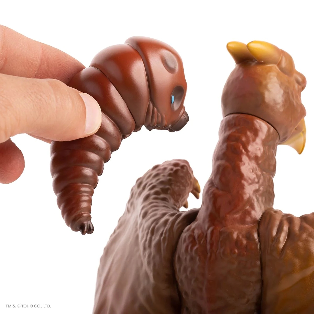 MONDO《三大怪獸 地球最大決戰》「拉頓 1964 變體版」軟膠玩具 還有可以吸在背上的摩斯拉幼蟲!