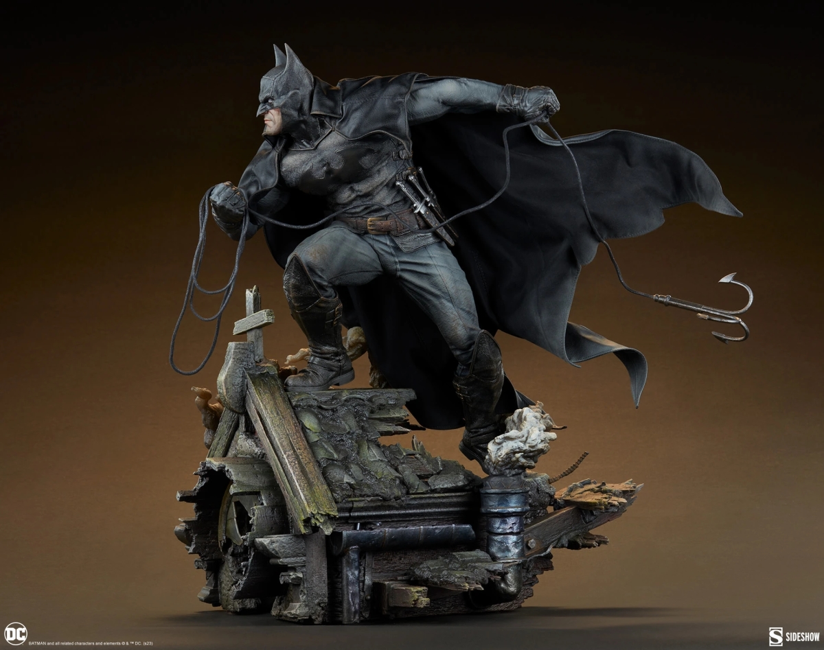Sideshow DC「蝙蝠俠：煤氣燈下的高譚市」全身雕像 從蝙蝠戰衣到冒煙場景都散發維多利亞時代之魅力！