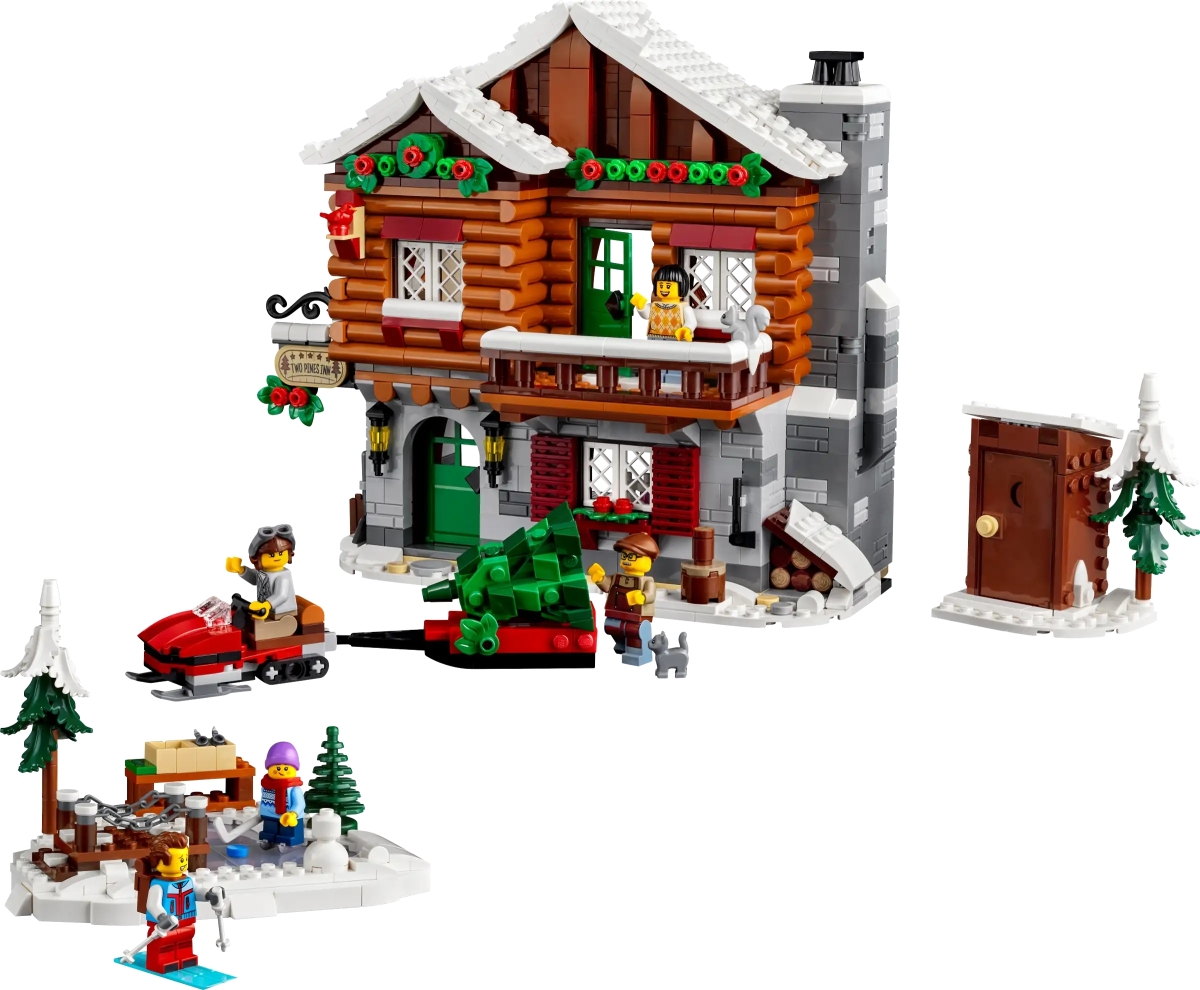 LEGO 10325 Icons 系列「高山小屋」(Alpine Lodge)2023 年的冬季村莊盒組來到山上度假!