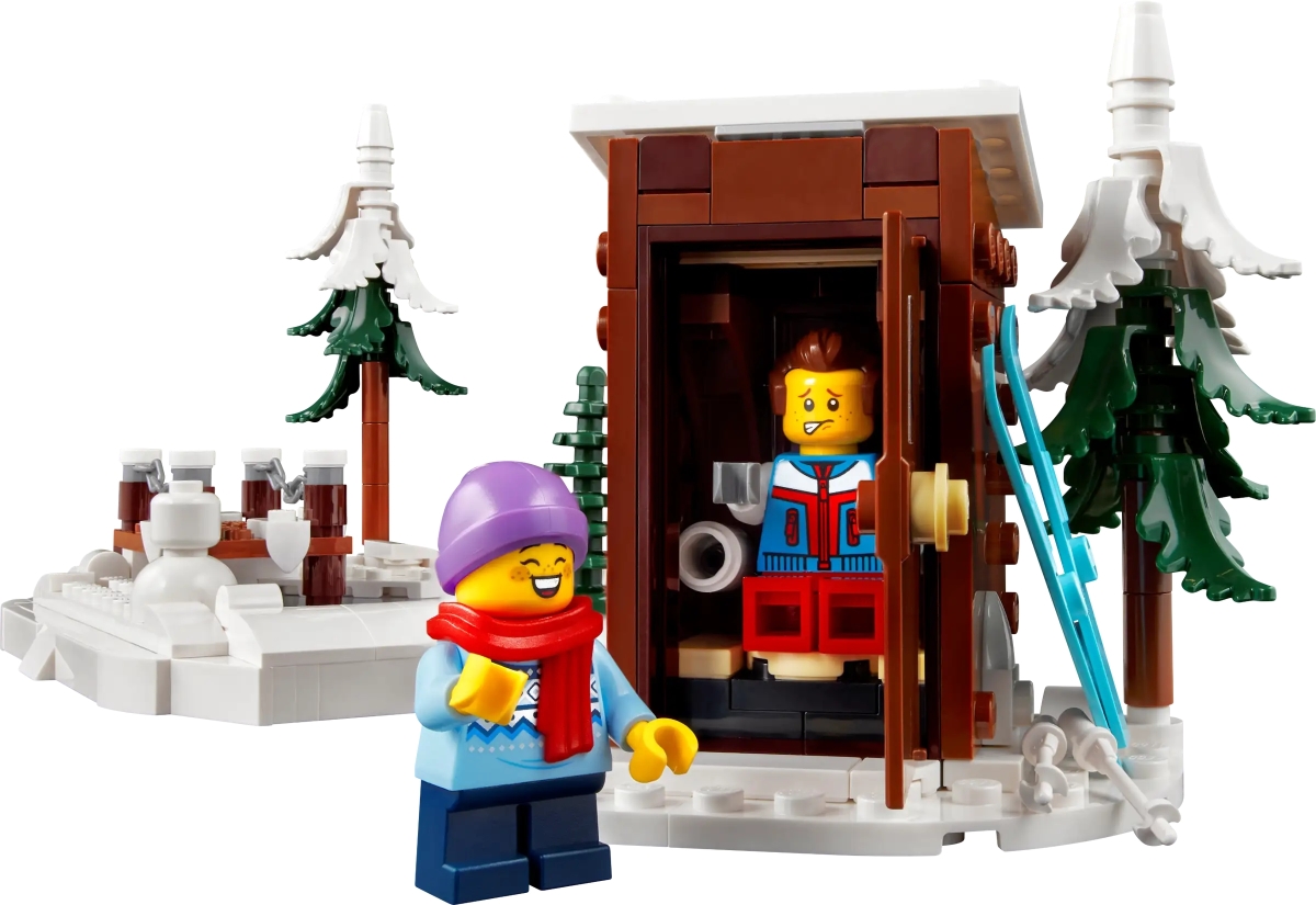 LEGO 10325 Icons 系列「高山小屋」(Alpine Lodge)2023 年的冬季村莊盒組來到山上度假!