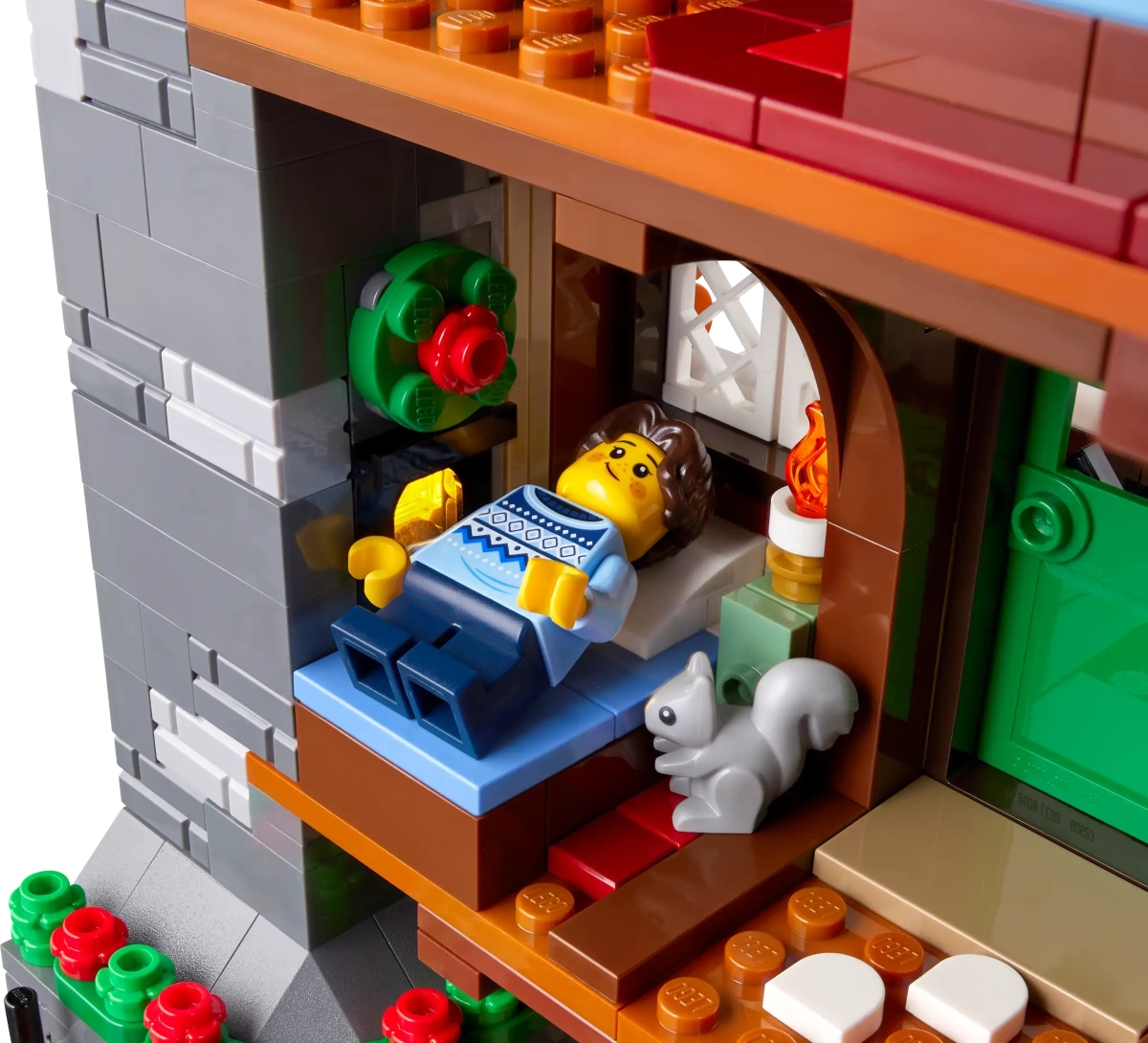 LEGO 10325 Icons 系列「高山小屋」(Alpine Lodge)2023 年的冬季村莊盒組來到山上度假!