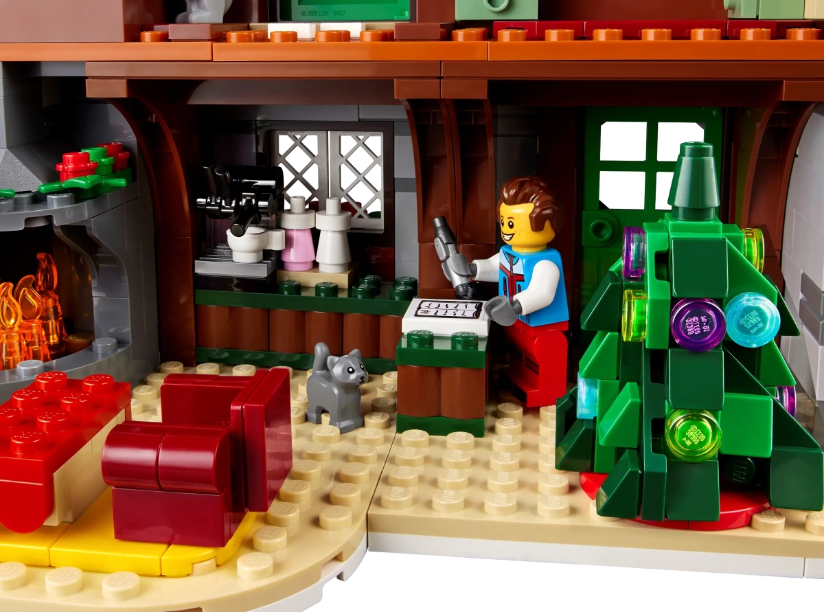 LEGO 10325 Icons 系列「高山小屋」(Alpine Lodge)2023 年的冬季村莊盒組來到山上度假!