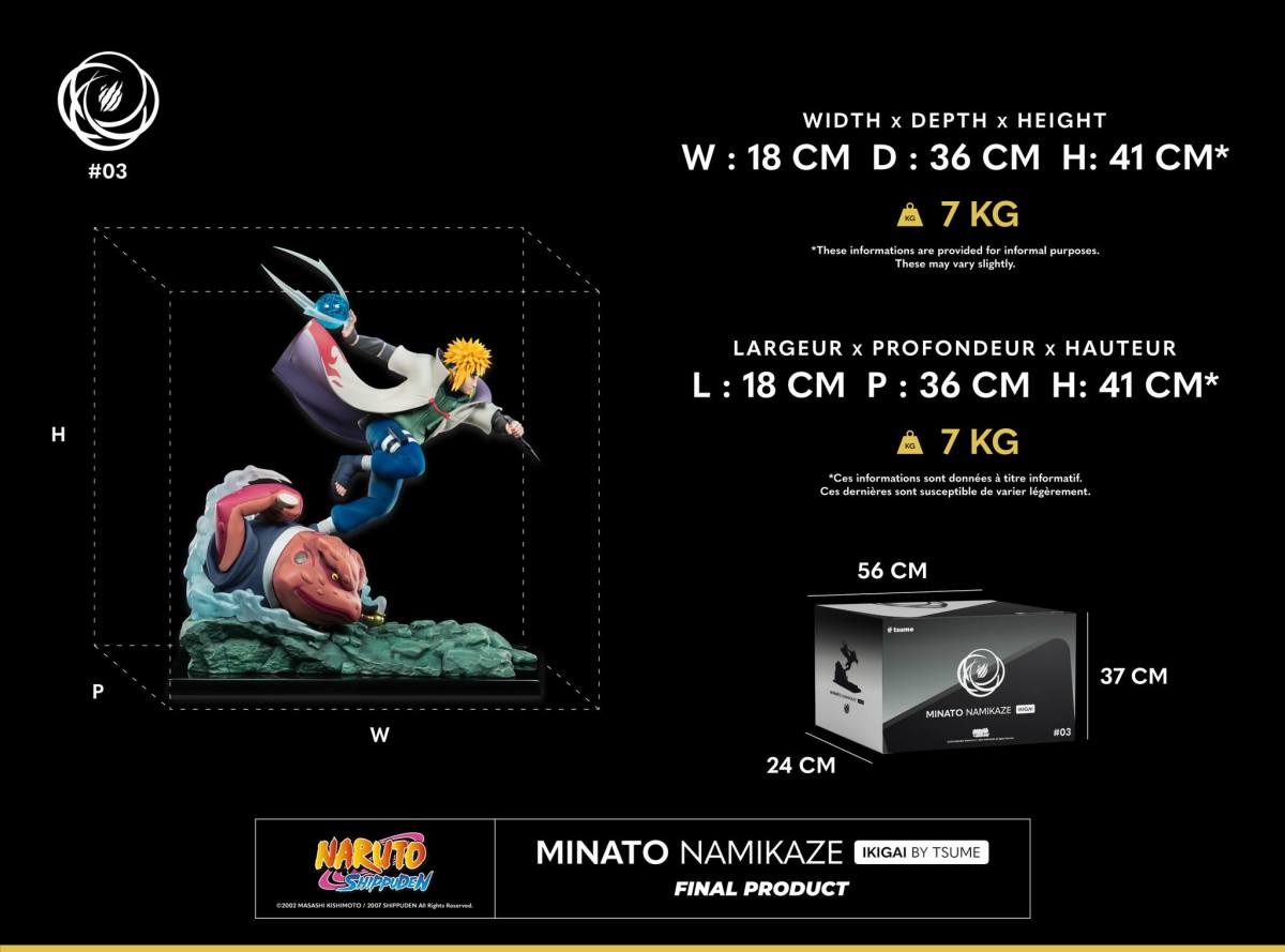Tsume-Art IKIGAI 系列《火影忍者疾風傳》波風湊 1/6 比例全身雕像