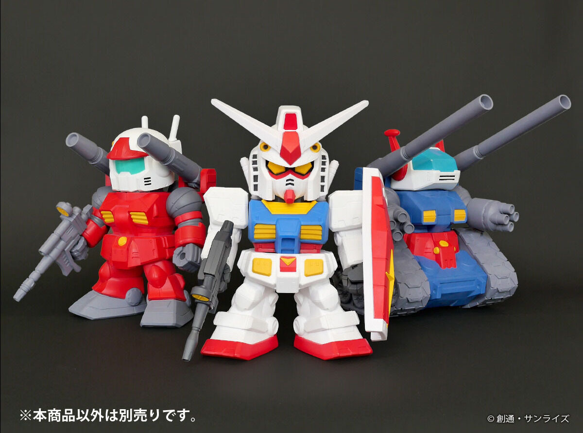 PLEX 推出『巨無霸軟膠模型 SD鋼彈 鋼坦克』極具份量尺寸再現 SD 比例!