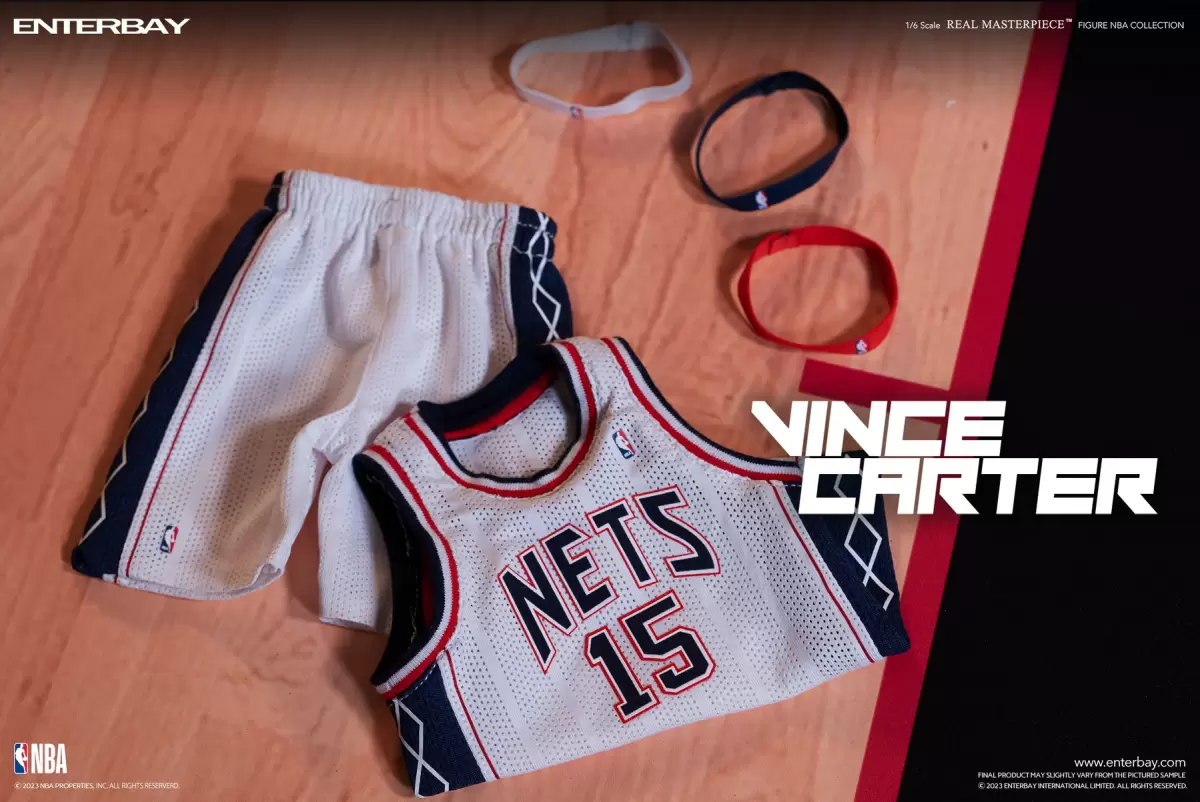ENTERBAY『NBA Real Masterpiece 文斯·卡特 Vince Carter』1/6比例可動人偶 傳奇扣將再現!