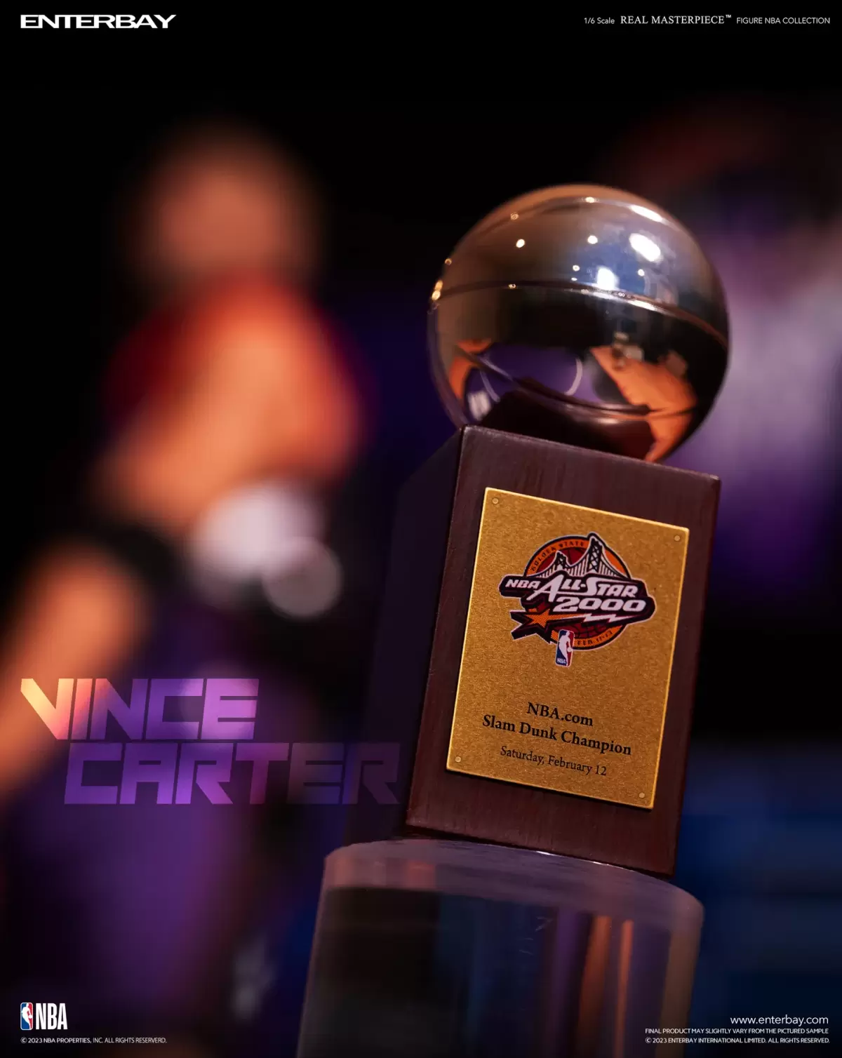 ENTERBAY『NBA Real Masterpiece 文斯·卡特 Vince Carter』1/6比例可動人偶 傳奇扣將再現!