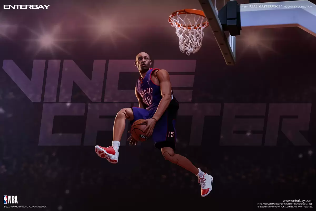 ENTERBAY『NBA Real Masterpiece 文斯·卡特 Vince Carter』1/6比例可動人偶 傳奇扣將再現!