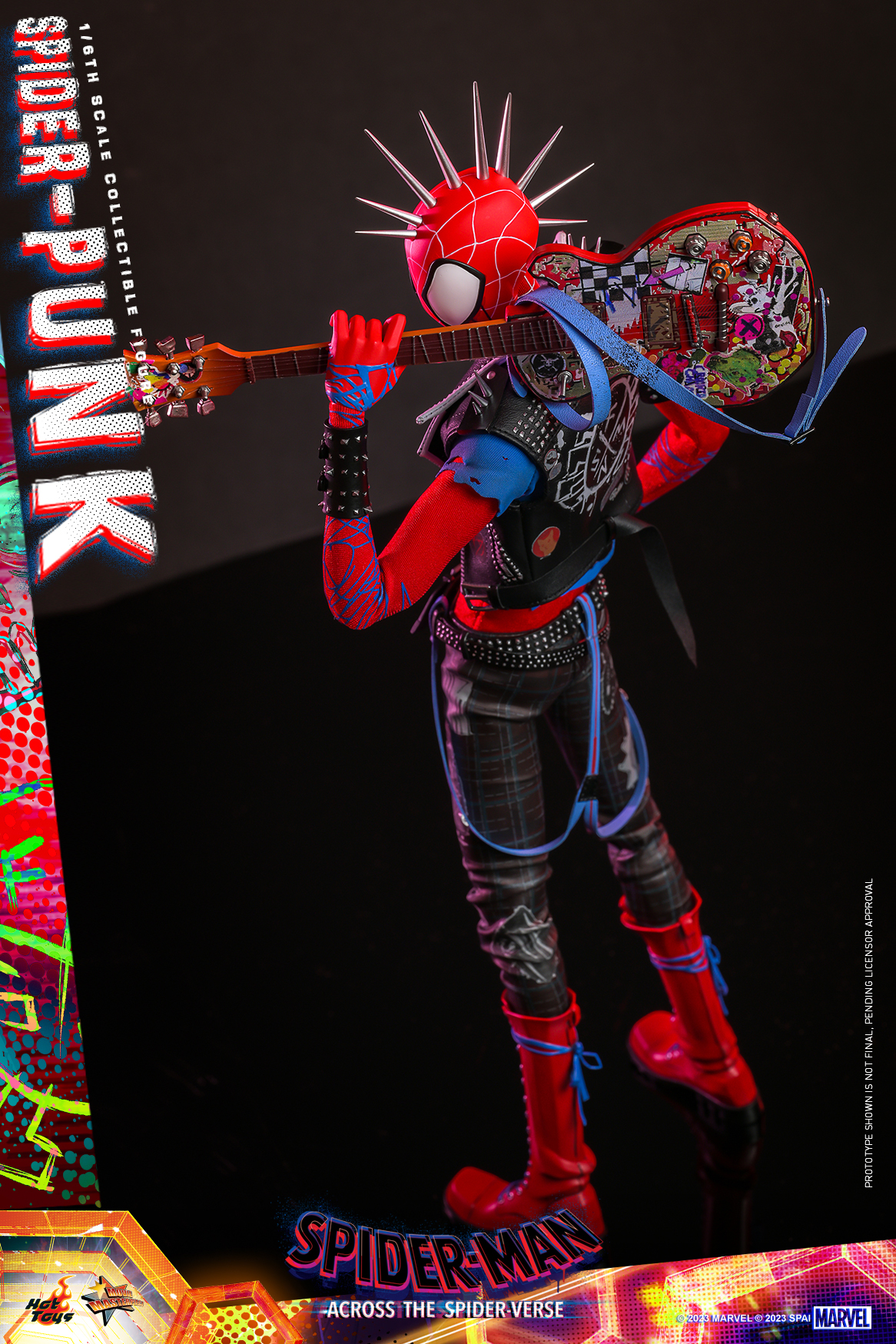 Hot Toys《蜘蛛人:穿越新宇宙》龐克蜘蛛人(Spider-Punk)1/6 比例收藏級人偶 永遠叛逆的那個男人!