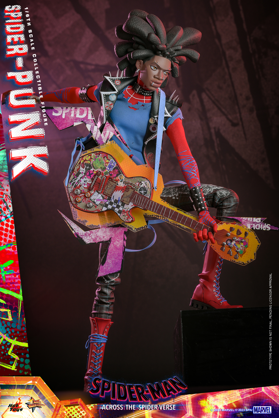 Hot Toys《蜘蛛人:穿越新宇宙》龐克蜘蛛人(Spider-Punk)1/6 比例收藏級人偶 永遠叛逆的那個男人!