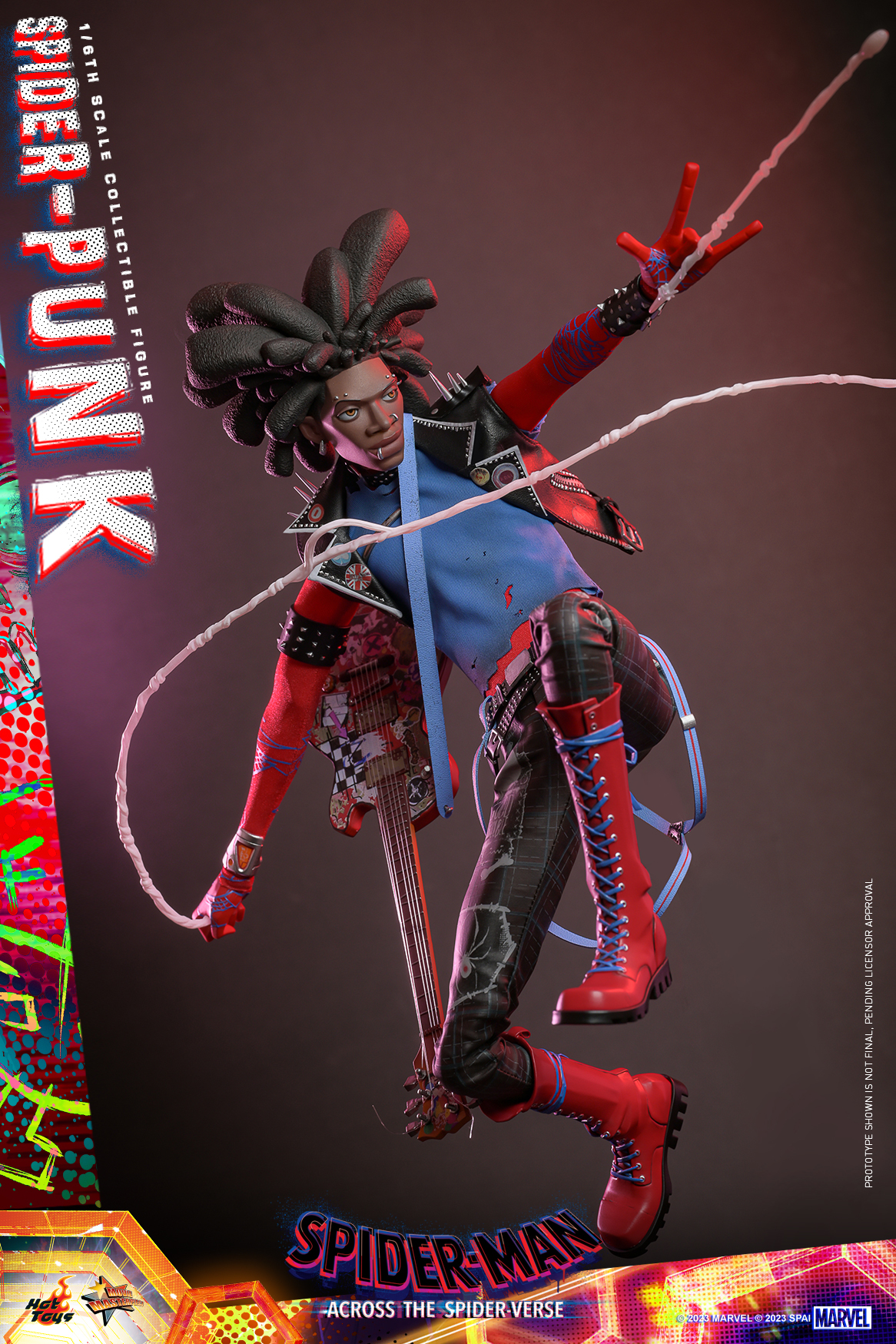 Hot Toys《蜘蛛人:穿越新宇宙》龐克蜘蛛人(Spider-Punk)1/6 比例收藏級人偶 永遠叛逆的那個男人!
