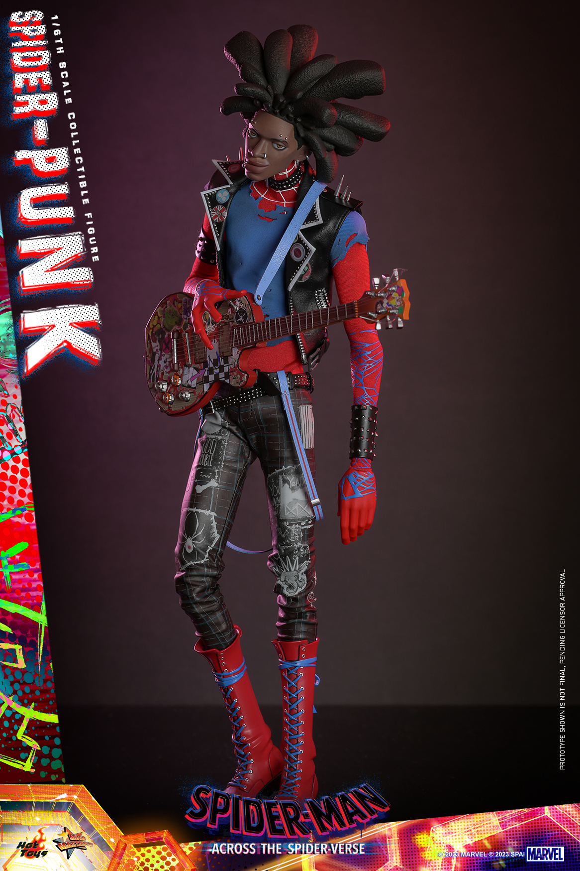 Hot Toys《蜘蛛人:穿越新宇宙》龐克蜘蛛人(Spider-Punk)1/6 比例收藏級人偶 永遠叛逆的那個男人!