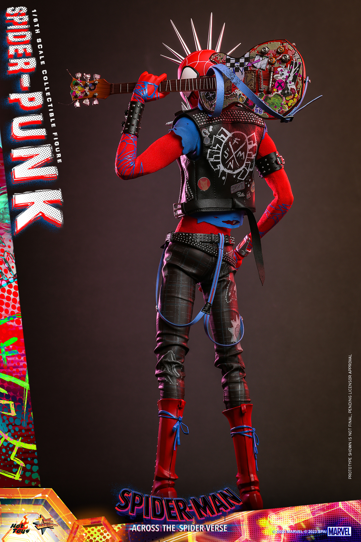 Hot Toys《蜘蛛人:穿越新宇宙》龐克蜘蛛人(Spider-Punk)1/6 比例收藏級人偶 永遠叛逆的那個男人!