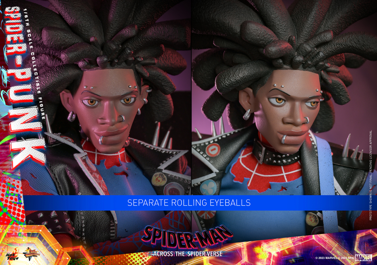 Hot Toys《蜘蛛人:穿越新宇宙》龐克蜘蛛人(Spider-Punk)1/6 比例收藏級人偶 永遠叛逆的那個男人!