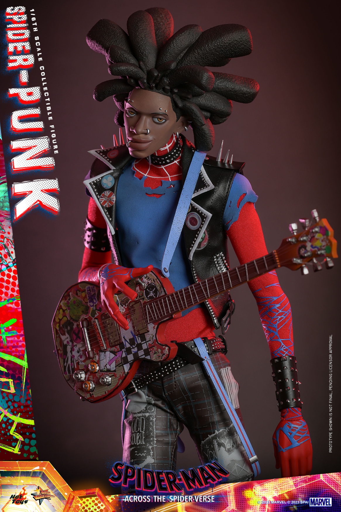 Hot Toys《蜘蛛人:穿越新宇宙》龐克蜘蛛人(Spider-Punk)1/6 比例收藏級人偶 永遠叛逆的那個男人!