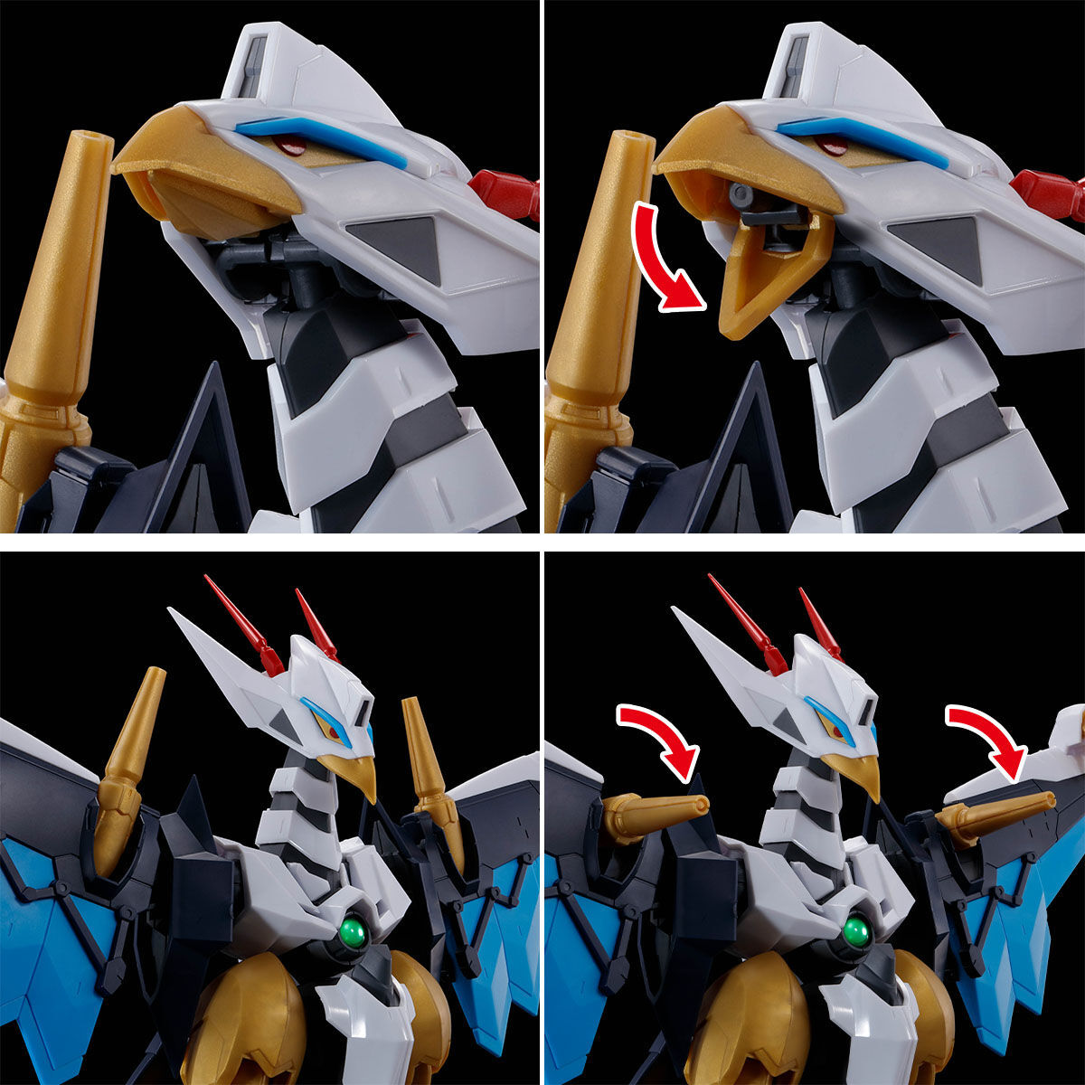 麻雀變成魄力巨鷹『HG Amplified IMGN 空神丸』還能與龍神丸合體為飛行形態!