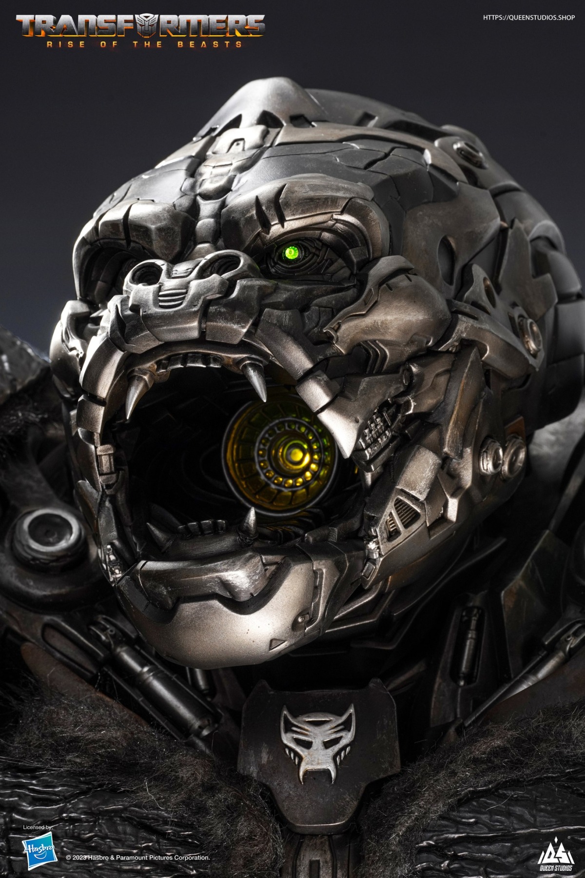 Queen Studios《變形金剛:萬獸崛起》強大金剛「金剛王」(Optimus Primal)全身雕像