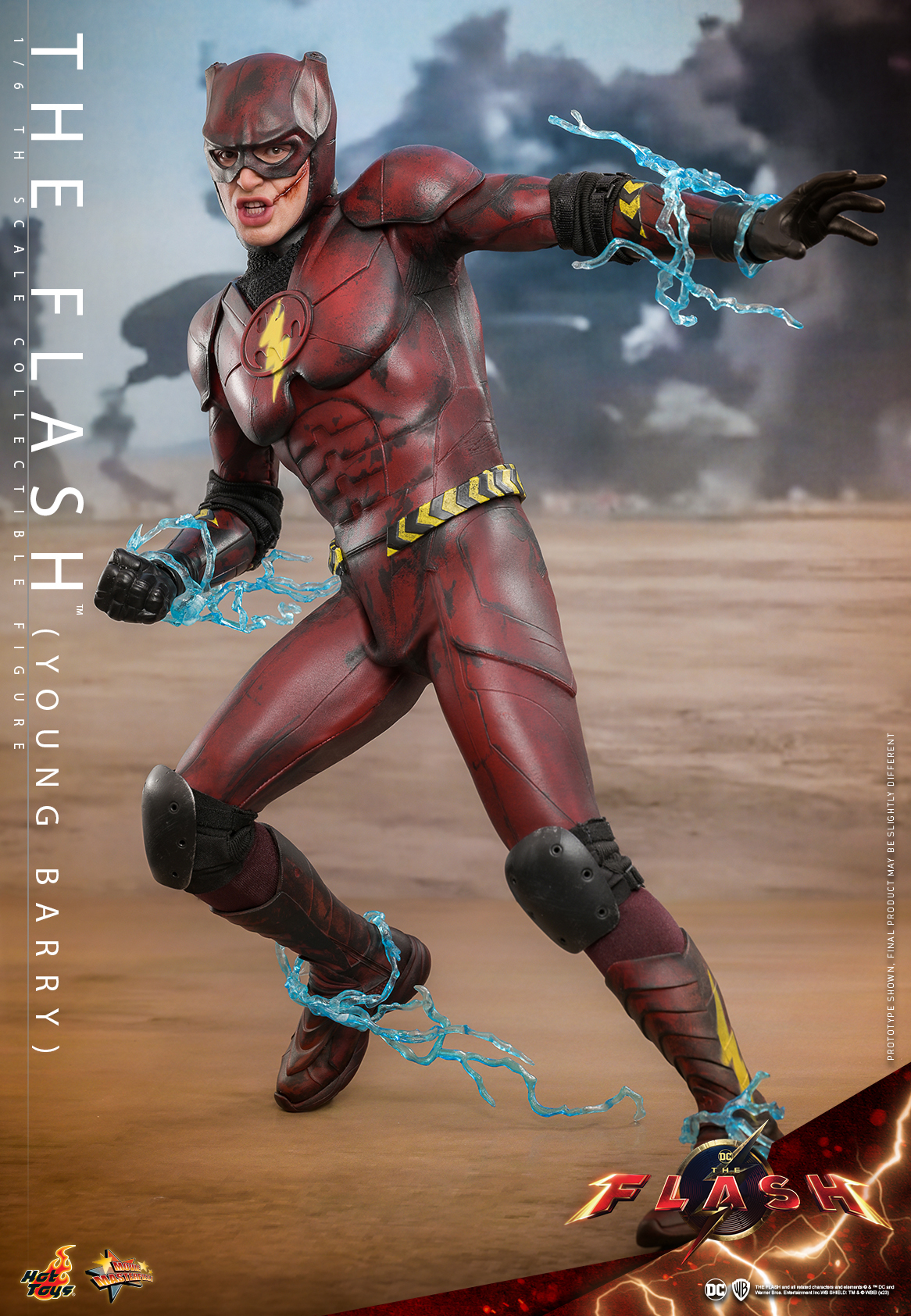 Hot Toys《閃電俠》「閃電俠 (年輕貝瑞) 」1/6 比例收藏級人偶 魔改之後的閃蝙俠戰衣再現!