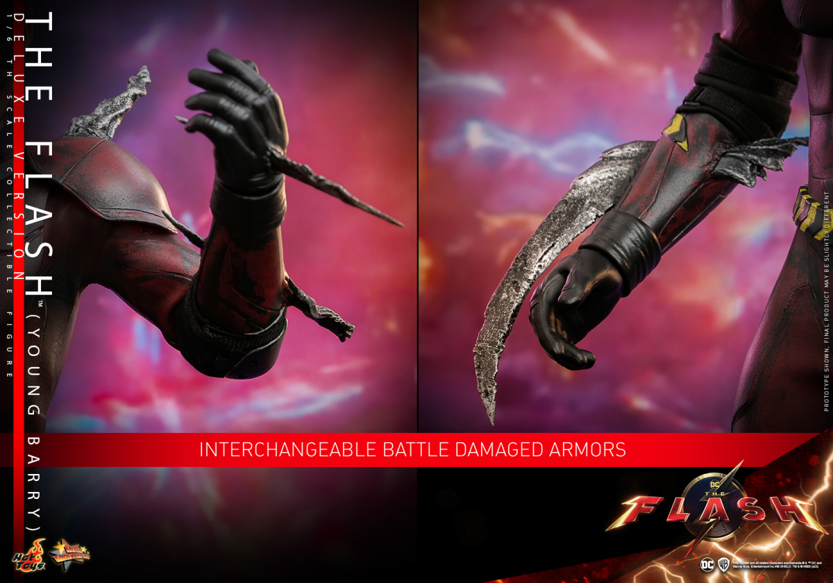 Hot Toys《閃電俠》「閃電俠 (年輕貝瑞) 」1/6 比例收藏級人偶 豪華版 脫盔頭雕追加!