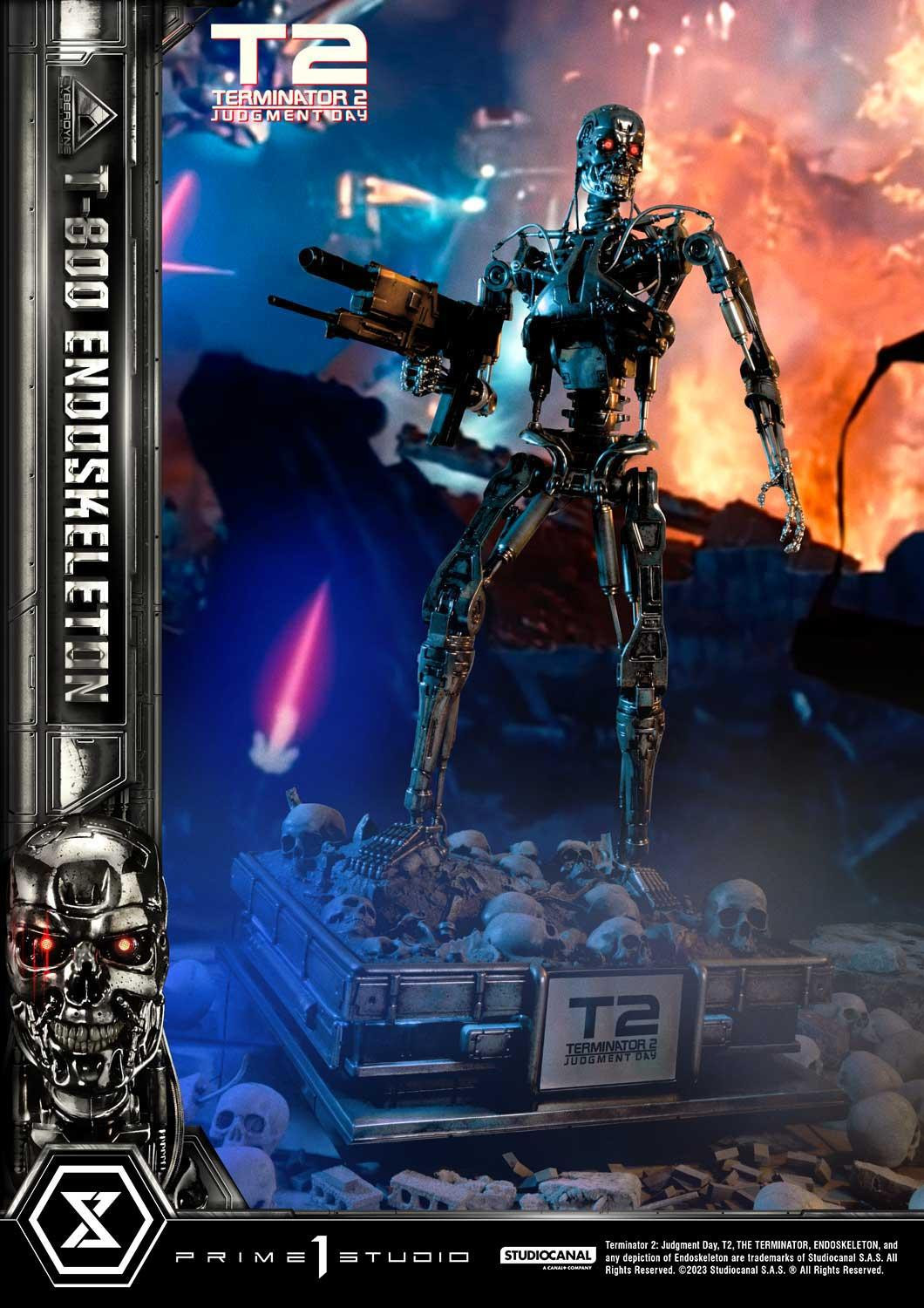 Prime 1 Studio《魔鬼終結者2》T-800 內骨骼(エンドスケルトン)1/3 比例全身雕像 普通版/DX特典版