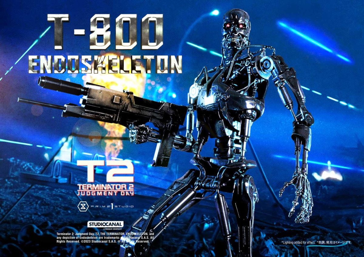 Prime 1 Studio《魔鬼終結者2》T-800 內骨骼(エンドスケルトン)1/3 比例全身雕像 普通版/DX特典版