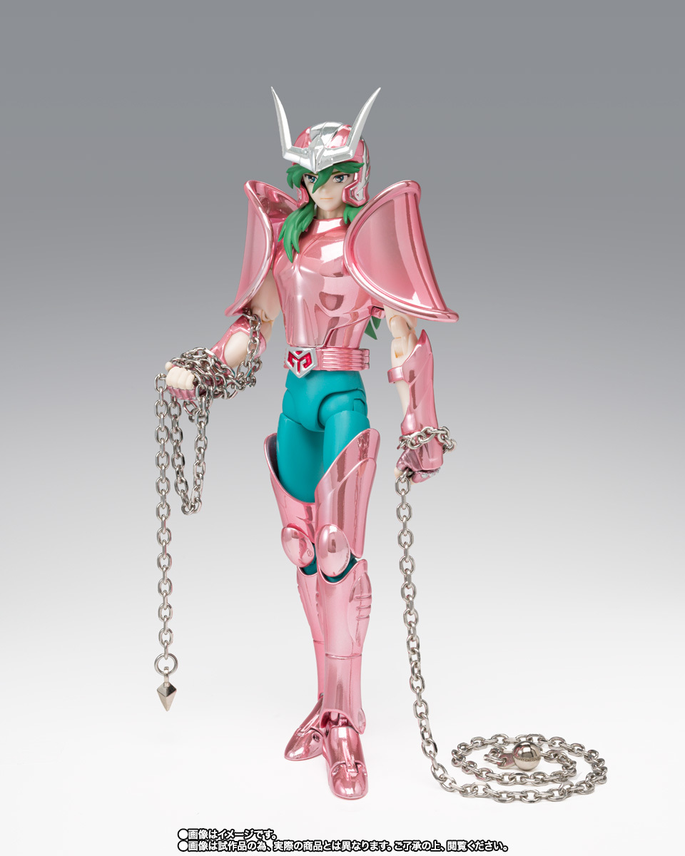 『聖闘士聖衣神話 仙女座 瞬(初期青銅聖衣)20th Anniversary Ver.』電鍍再現動畫中的粉色聖衣