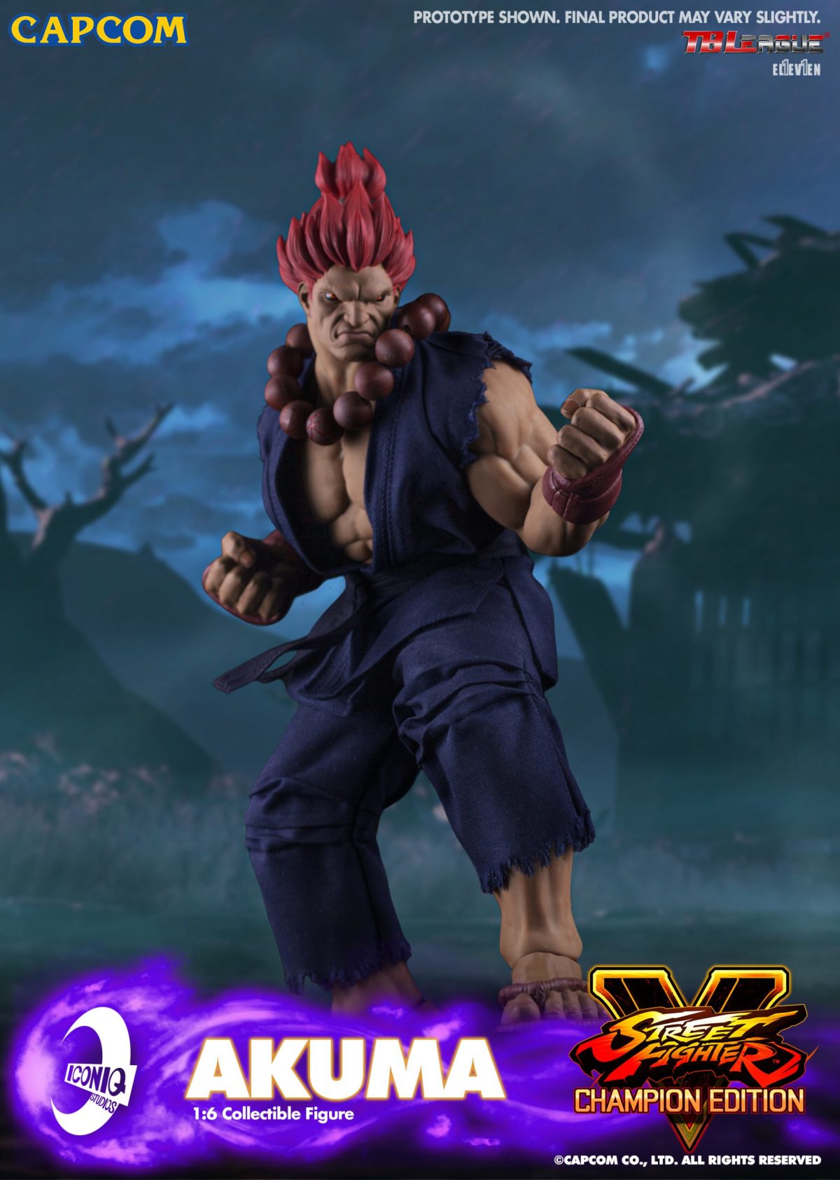 殺意修羅!IconiQ Studios《快打旋風5》豪鬼 AKUMA 1/6比例 立體可動人形