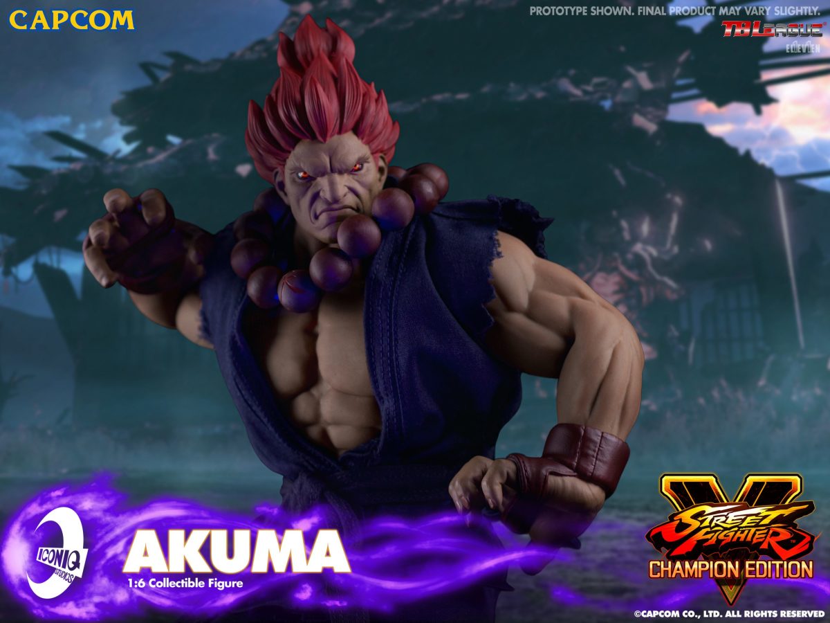 殺意修羅!IconiQ Studios《快打旋風5》豪鬼 AKUMA 1/6比例 立體可動人形