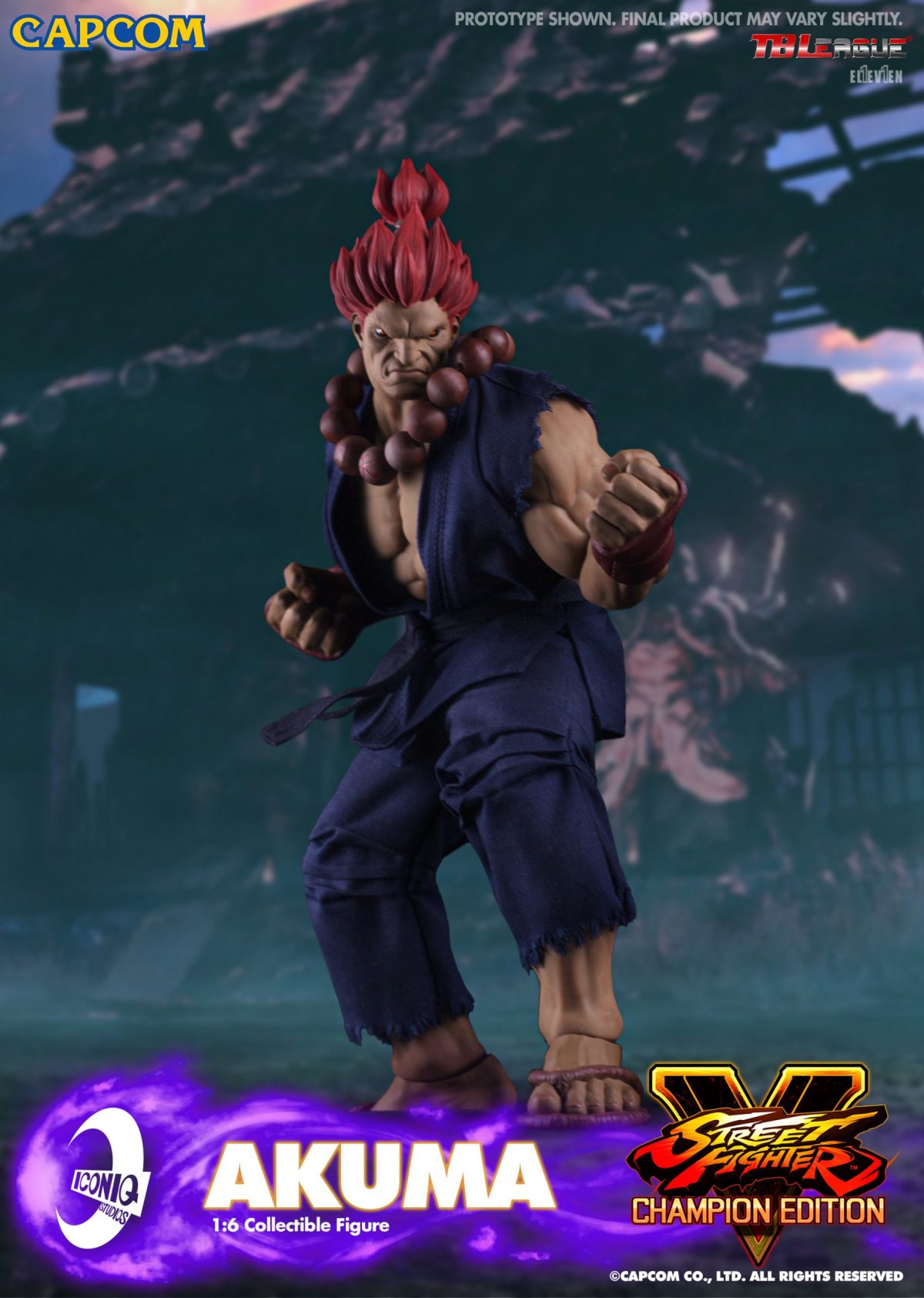殺意修羅!IconiQ Studios《快打旋風5》豪鬼 AKUMA 1/6比例 立體可動人形