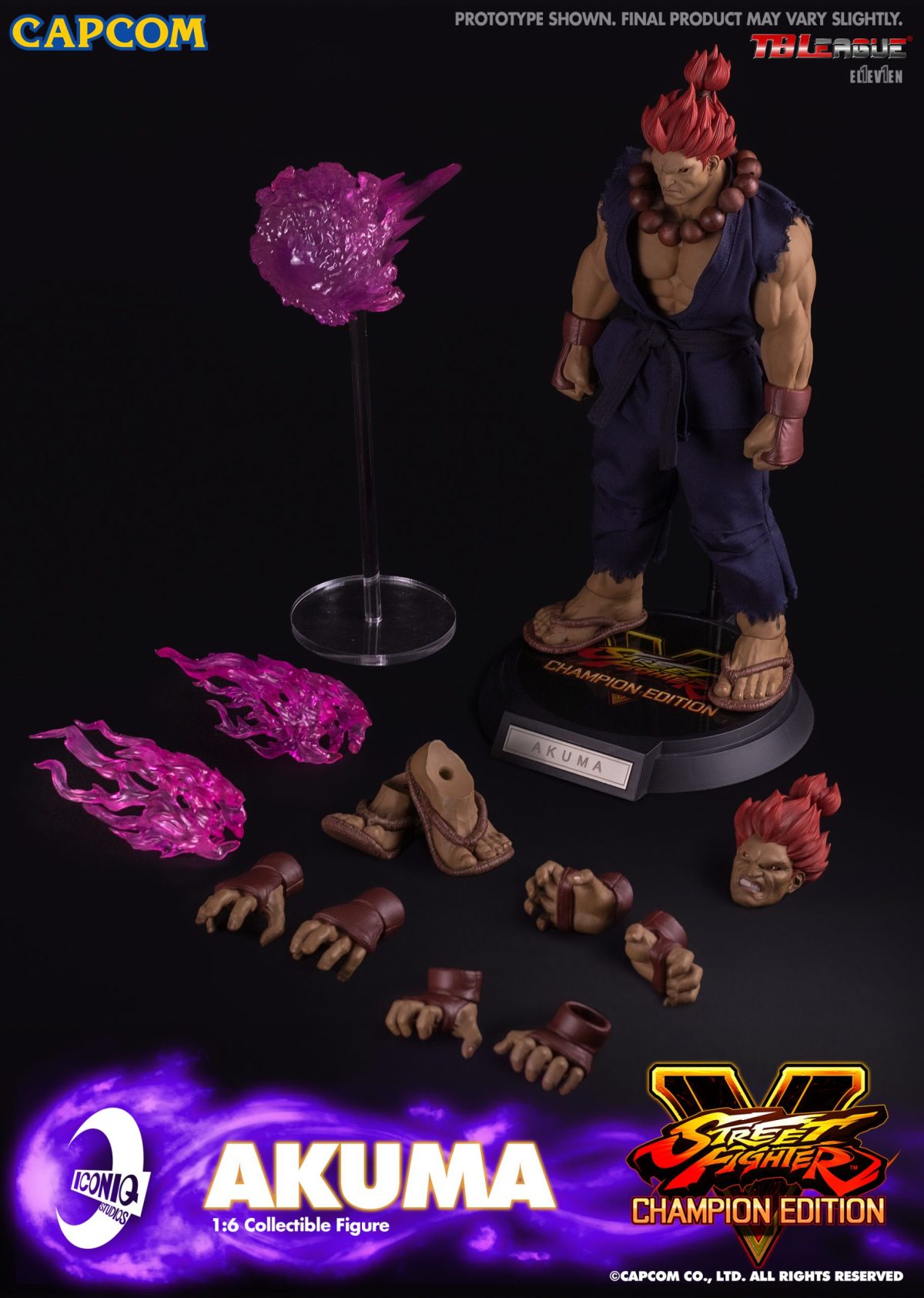 殺意修羅!IconiQ Studios《快打旋風5》豪鬼 AKUMA 1/6比例 立體可動人形