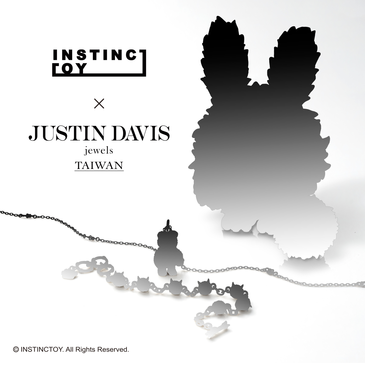 ZIMOMO x JUSTIN DAVIS TAIWAN necklace How2work labubu