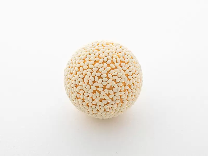 SYUTO 1/1 比例超逼真『芝麻球組裝模型』900粒芝麻忠實還原!還有紅豆內餡