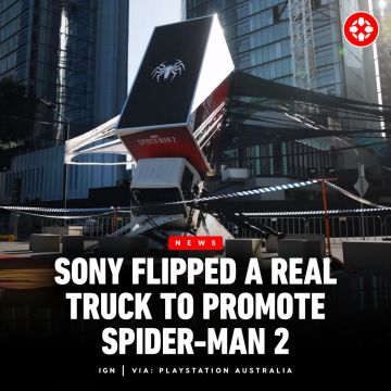 PS5《漫威蜘蛛人2》超狂「裝置藝術」大型宣傳成玩家熱門打卡景點　被蜘蛛絲纏住的卡車臨場感十足